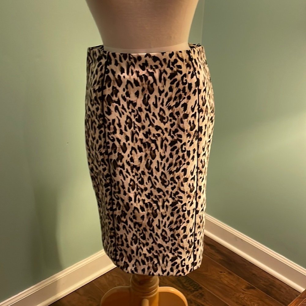 Leopard pencil skirt from White House Black Market.  Size 2